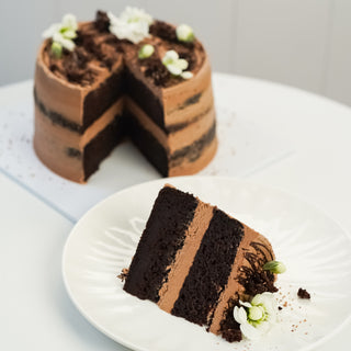 VEGAN triple chocolate cake