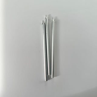 silver candles