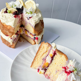blueberry & lemon sponge