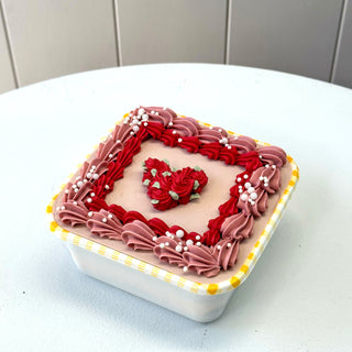 Pink Vintage Bento Cake