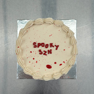 blood splatter mini cake