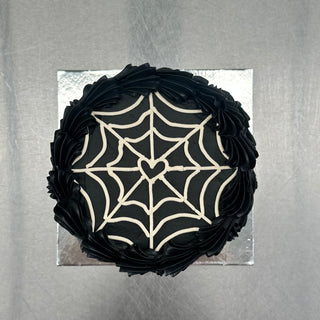 spiderweb mini cake