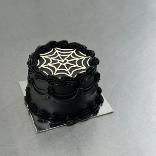 spiderweb mini cake