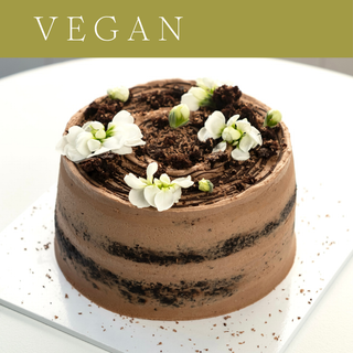 VEGAN triple chocolate cake