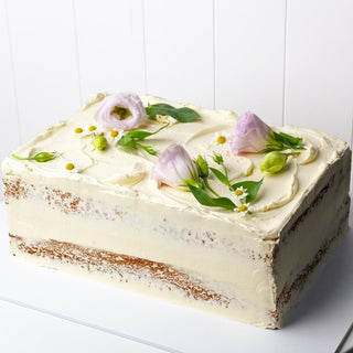 classic floral sheet cake 